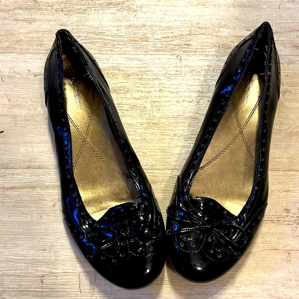 Black naturalized flats Hammie